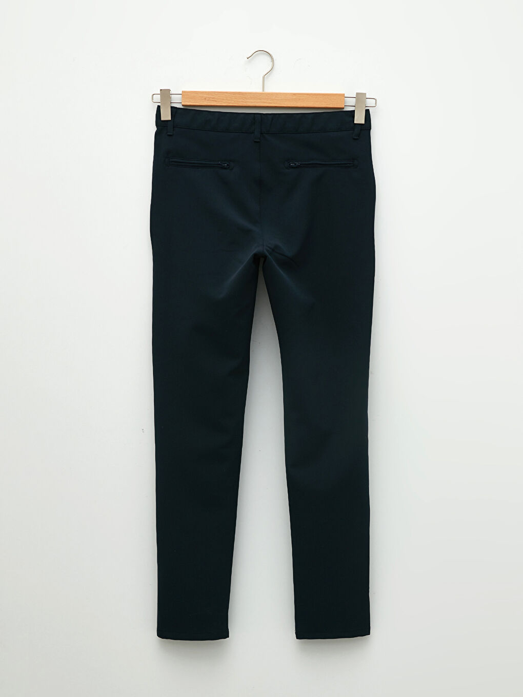 Lacivert Dar Kalıp Erkek Chino Pantolon-6