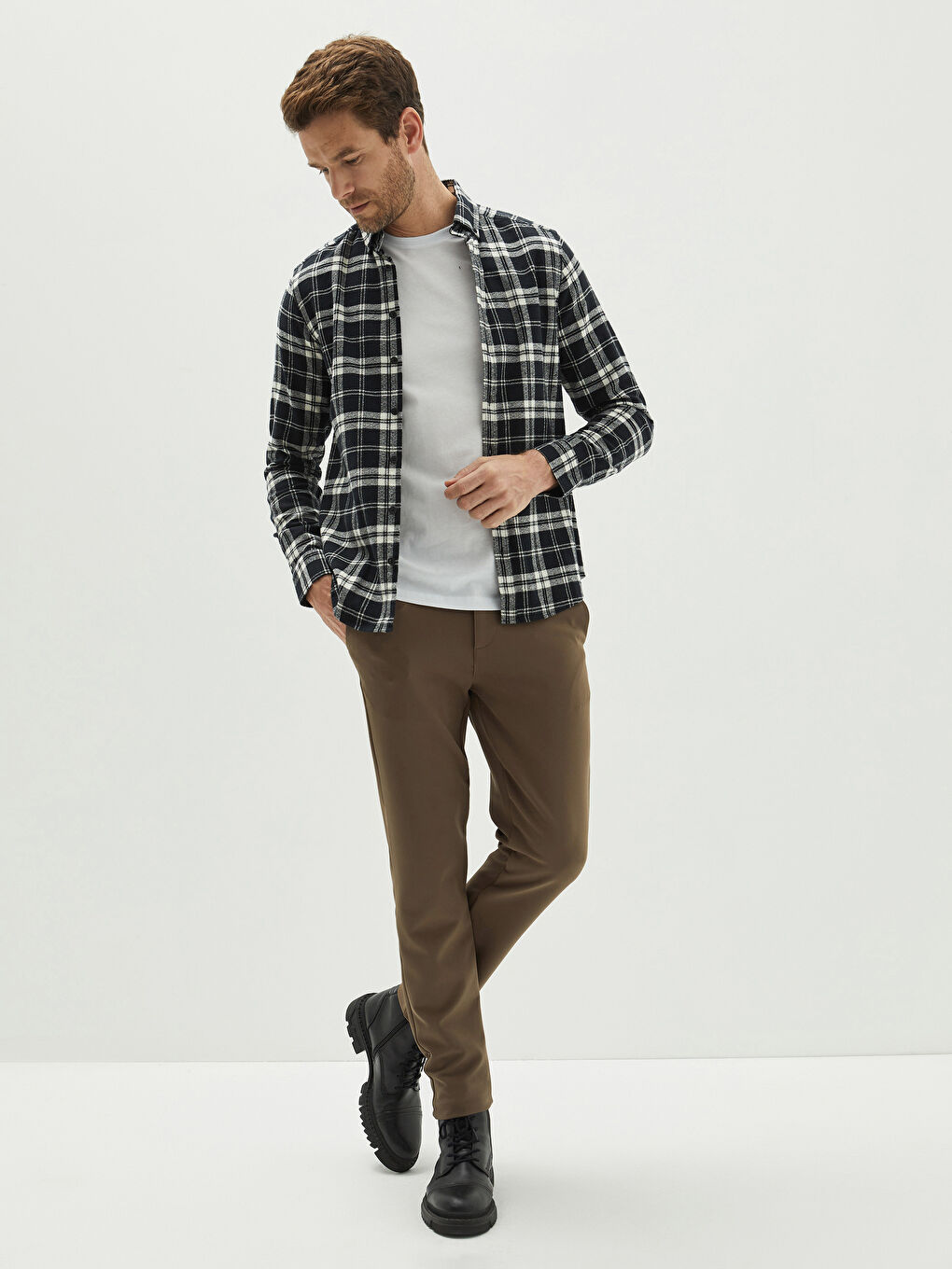 بنطلون تشينو رفيع للرجال-2