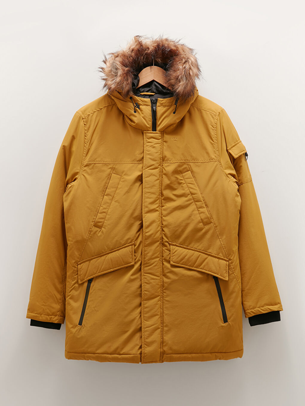 ニキ RJSFF SWEAT SETUP SIDE PANEL PARKA XSIDE Thick Men's Parka with Hooded Standard Pattern Fur