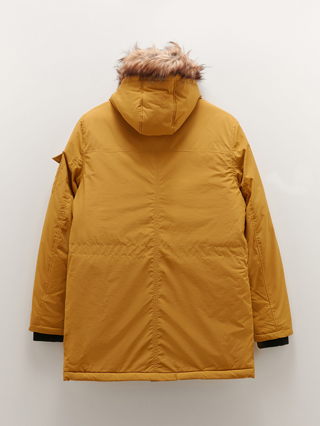 Parka Épais pour Hommes avec Capuche Motif Standard en Fourrure-7