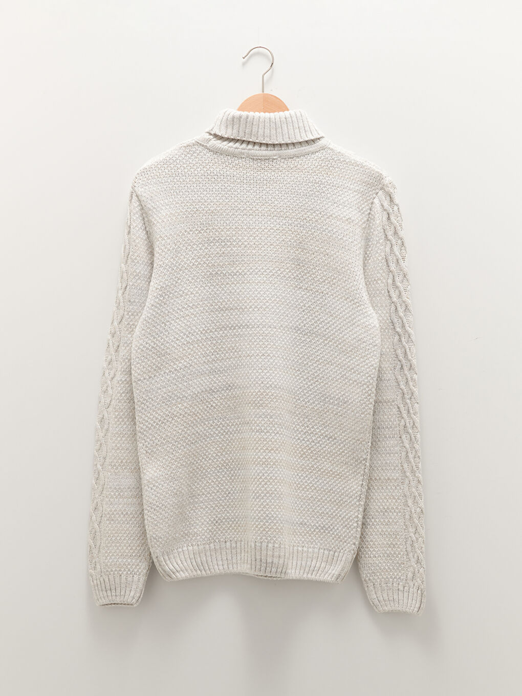 Turtleneck Long Sleeve Men's Knitwear Sweater-7