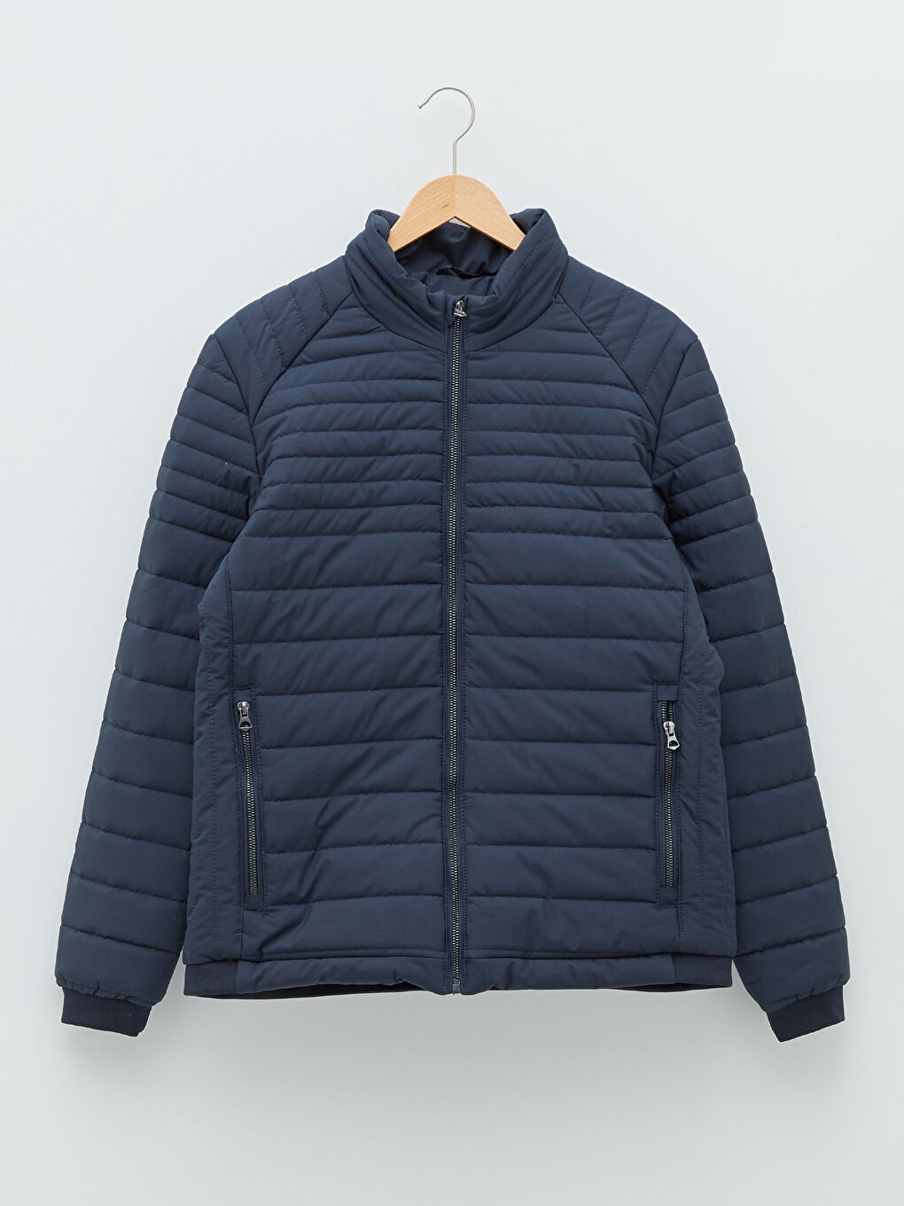 Standard Fit Funnel Neck Men's Puffer Coat-5