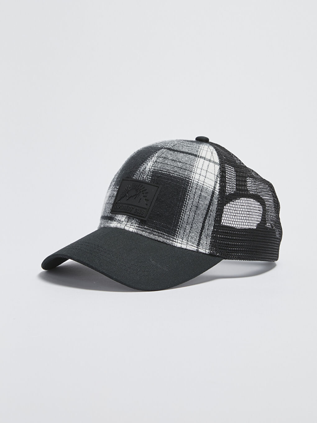 Siyah Ekose Erkek Şapka