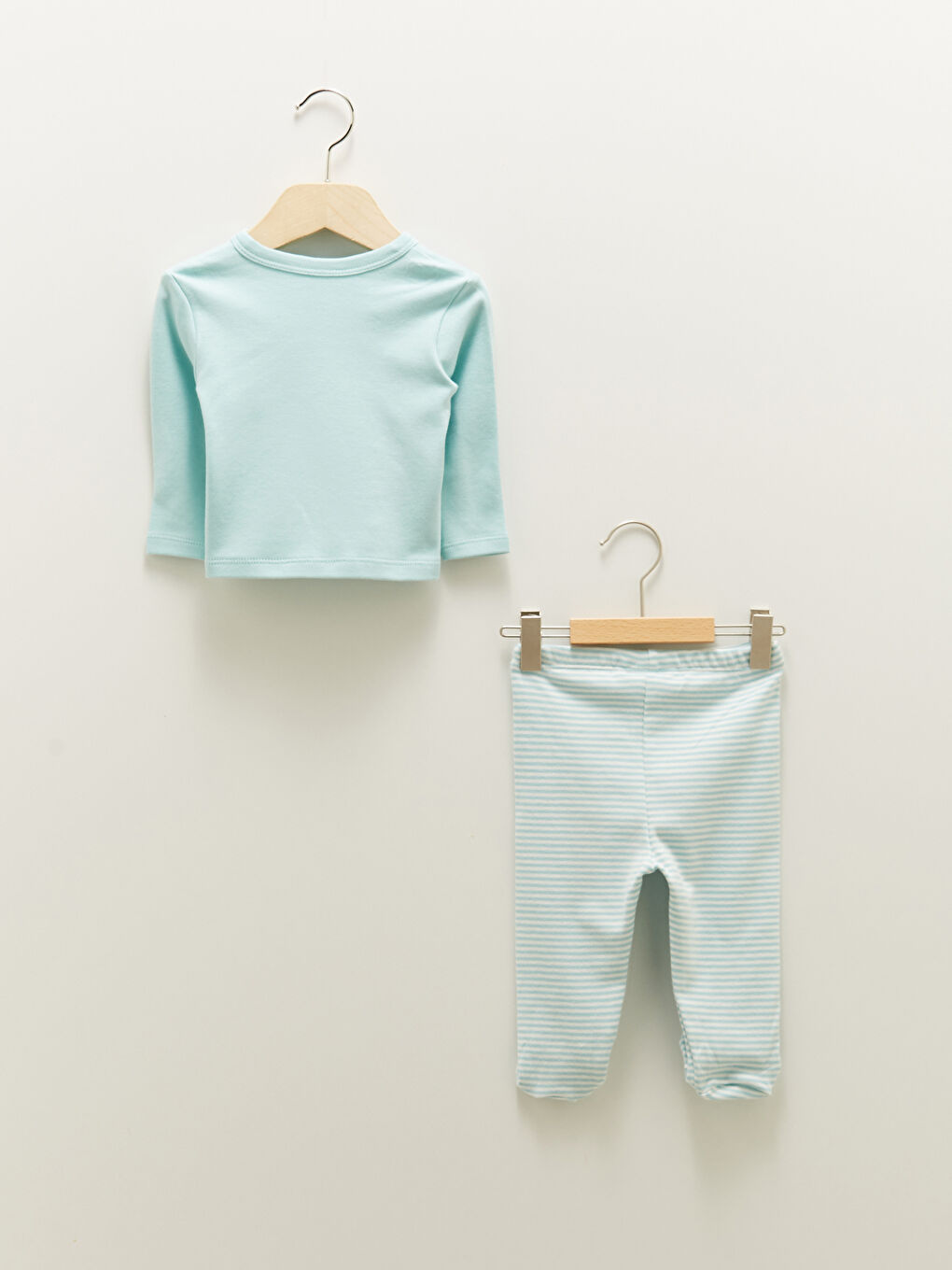 طقم مولود جديد عنق V كم طويل مطبوع ولاد صغير مستشفى-1