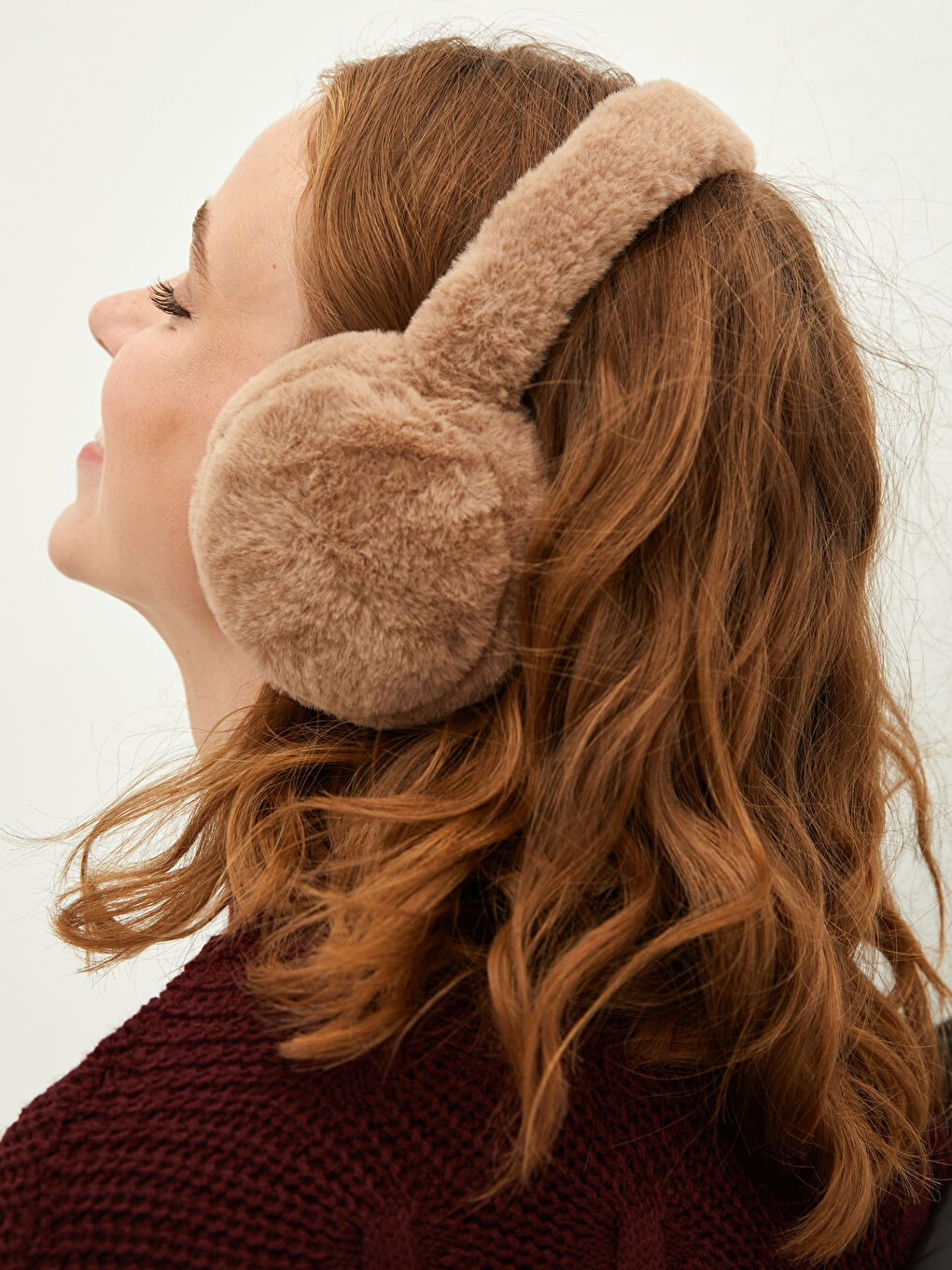 Cache-oreilles BEIGE Femme-1