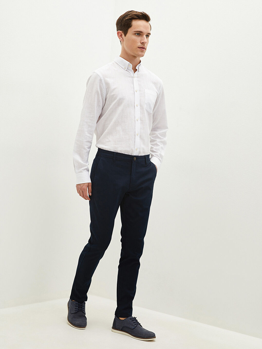 LCWAIKIKI Classic Ekstra Dar Kalıp Gabardin Erkek Chino Pantolon -W11130Z8-KN7