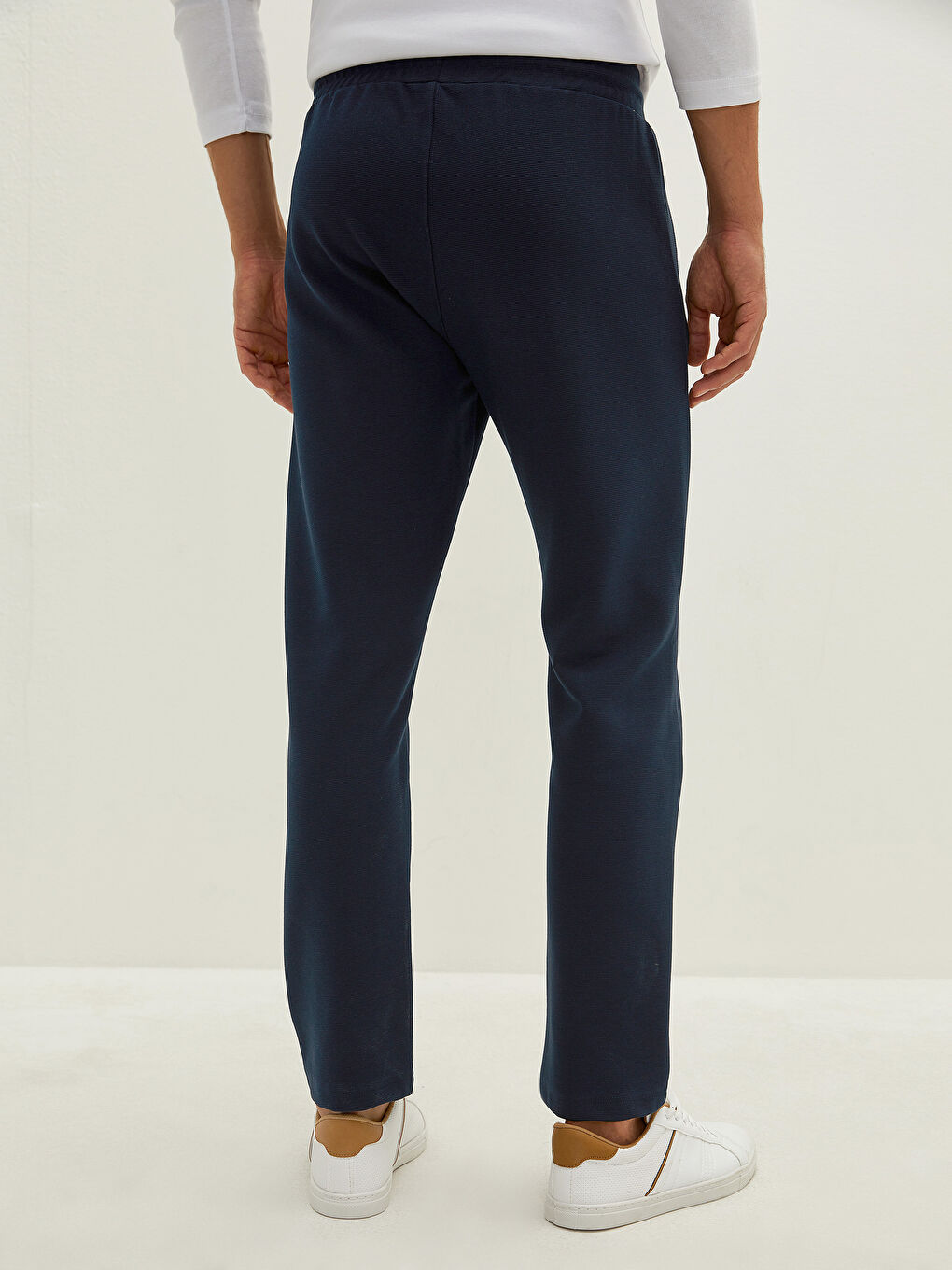 Lacivert Standart Kalıp Erkek Eşofman Altı-4