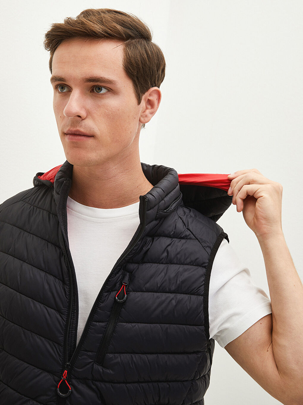 Gilet à Capuche pour Hommes Coupe Standard-2