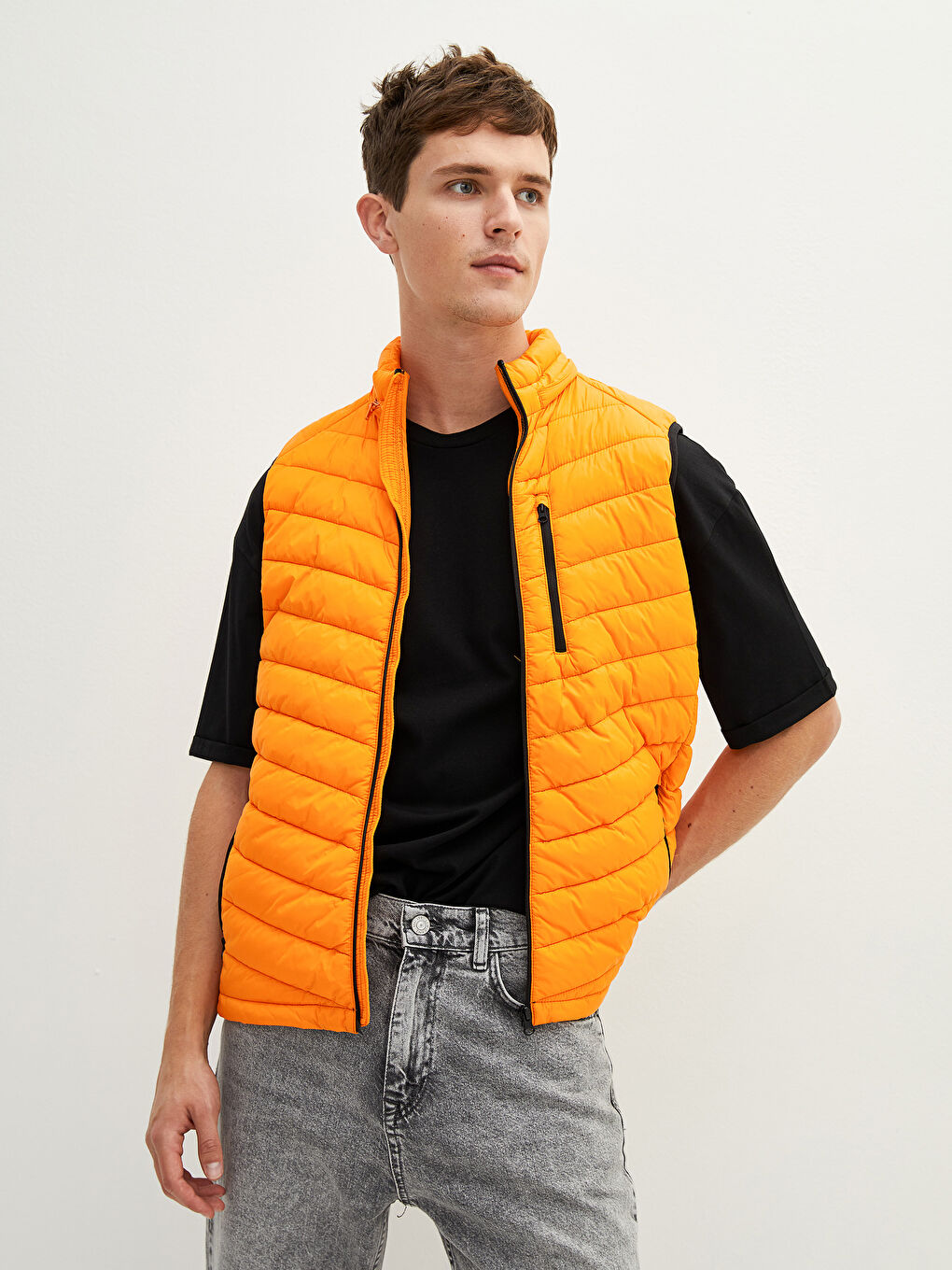 Gilet à Capuche pour Hommes Coupe Standard-2