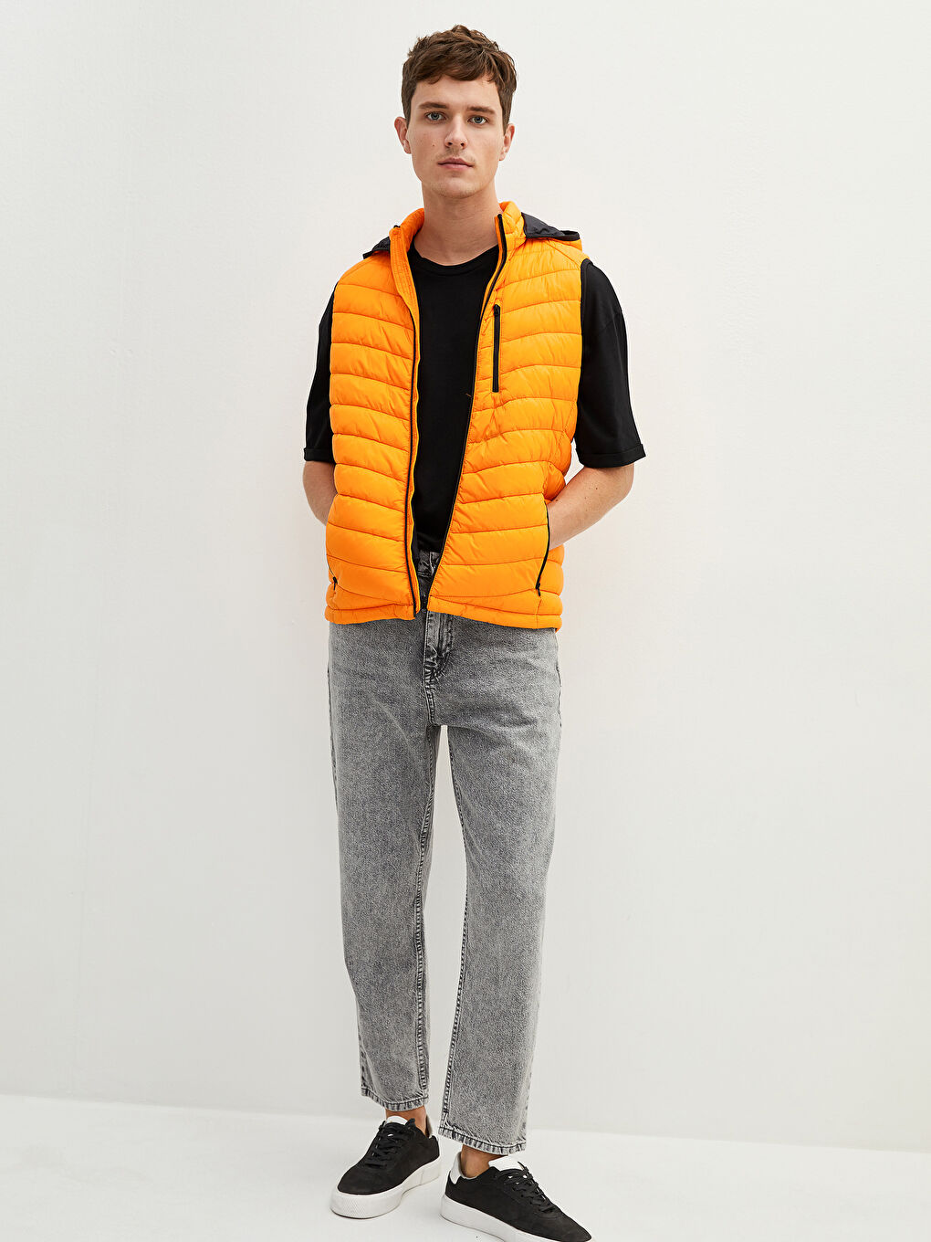 Gilet à Capuche pour Hommes Coupe Standard-3