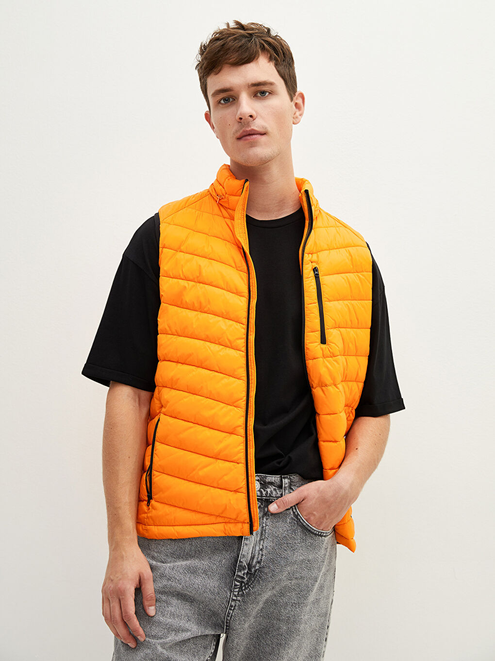 Gilet à Capuche pour Hommes Coupe Standard-1