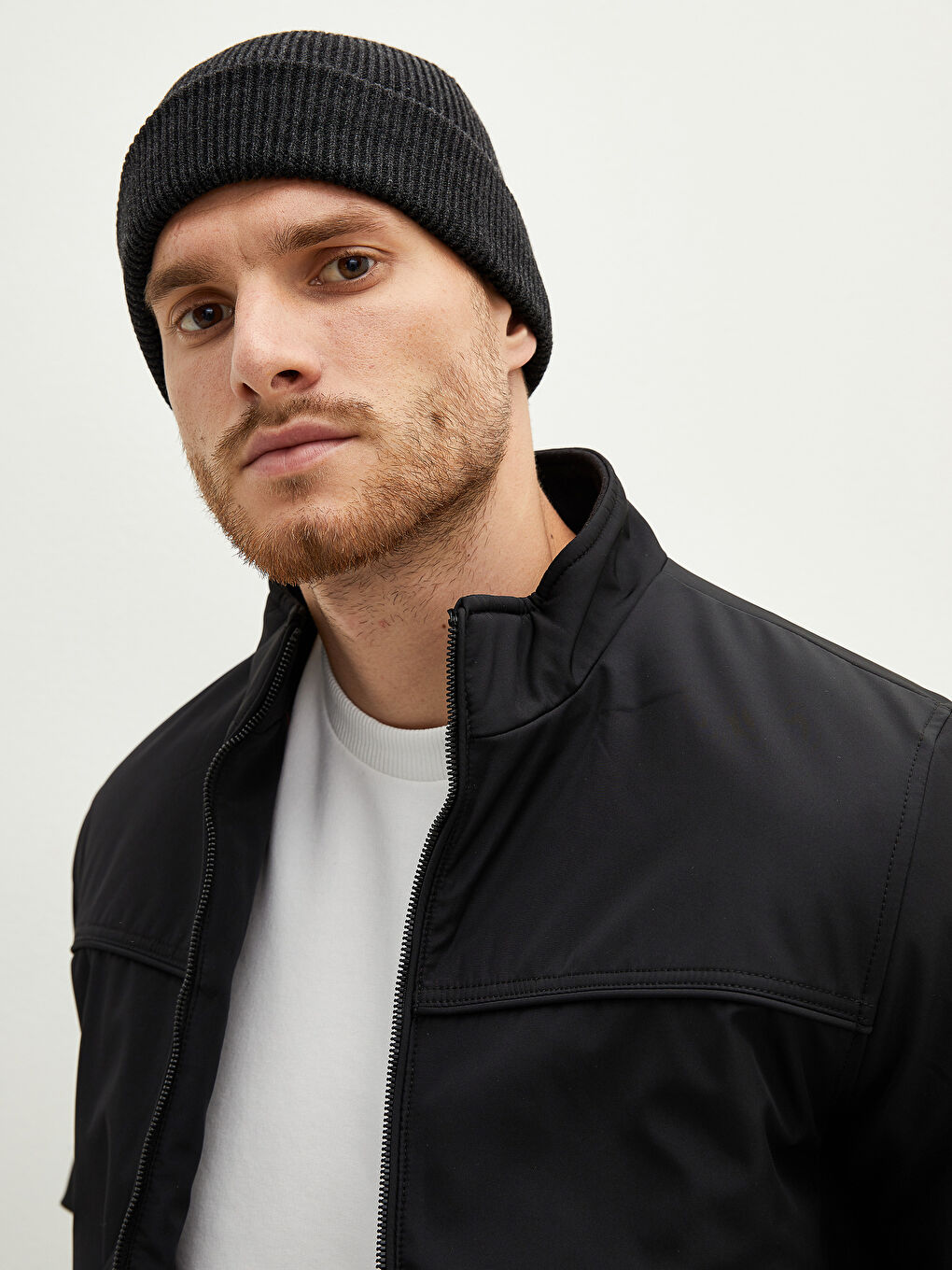 LCWAIKIKI Classic Bequeme Passform Bomberjacke für Herren mit Stehkragen -W11204Z8-CVL