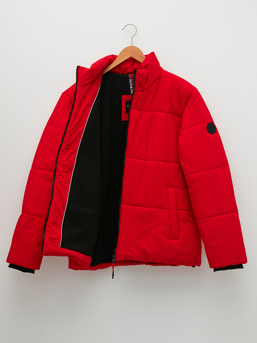 Opušteni kroj Dugi rukav Uspravna kragna Kaput za Muškarce-6