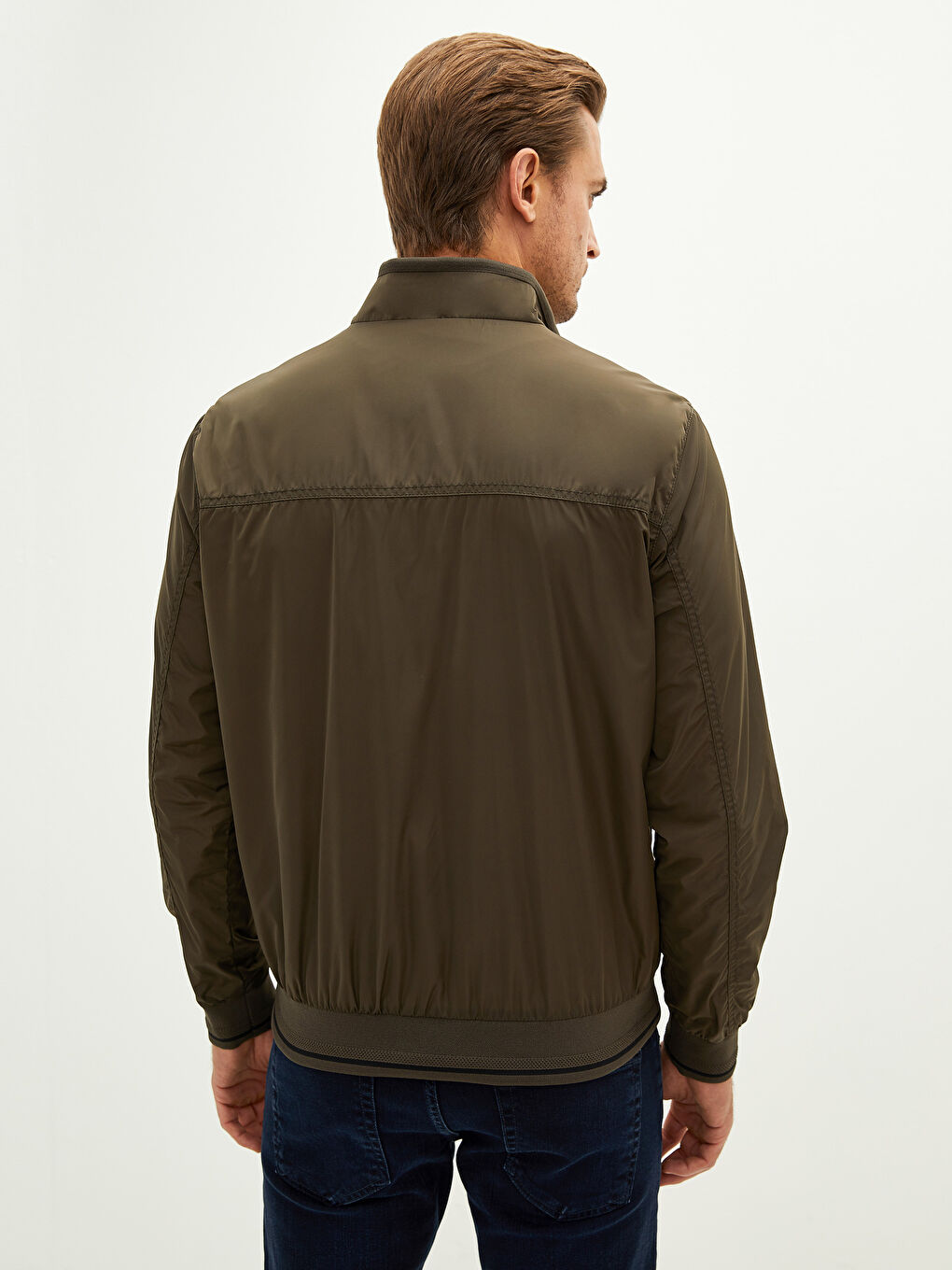 LC Waikiki Standard Pattern Stand Up Collar Men's Bomber Jacket -W11274Z8-K75