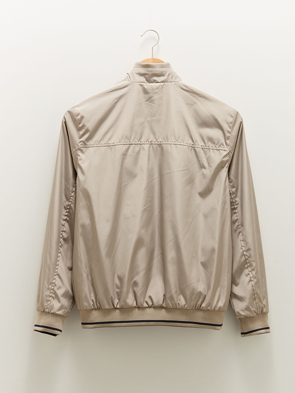 Standard Pattern Stand Up Collar Men's Bomber Jacket-8