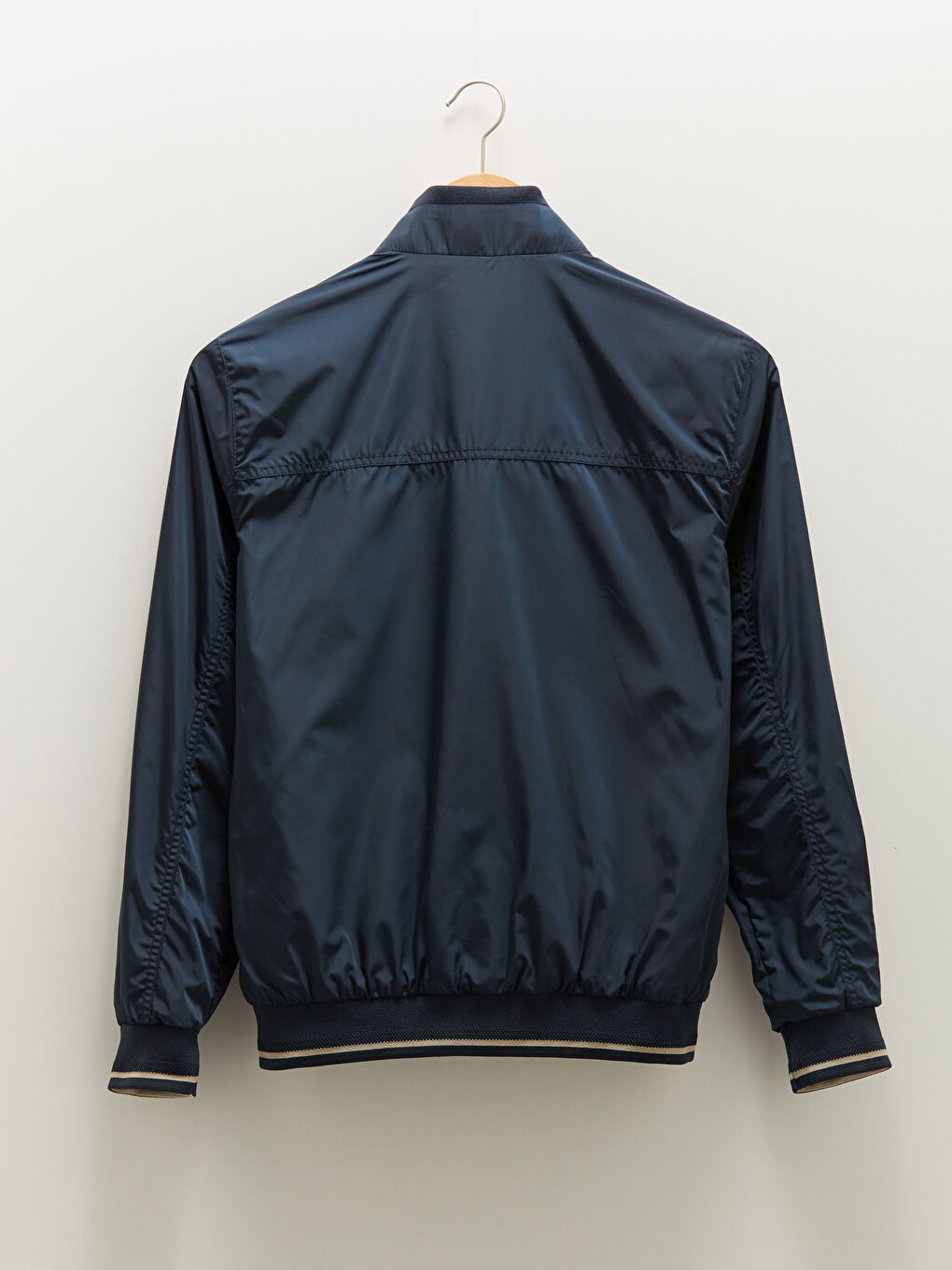 Standard Pattern Stand Up Collar Men's Bomber Jacket-9