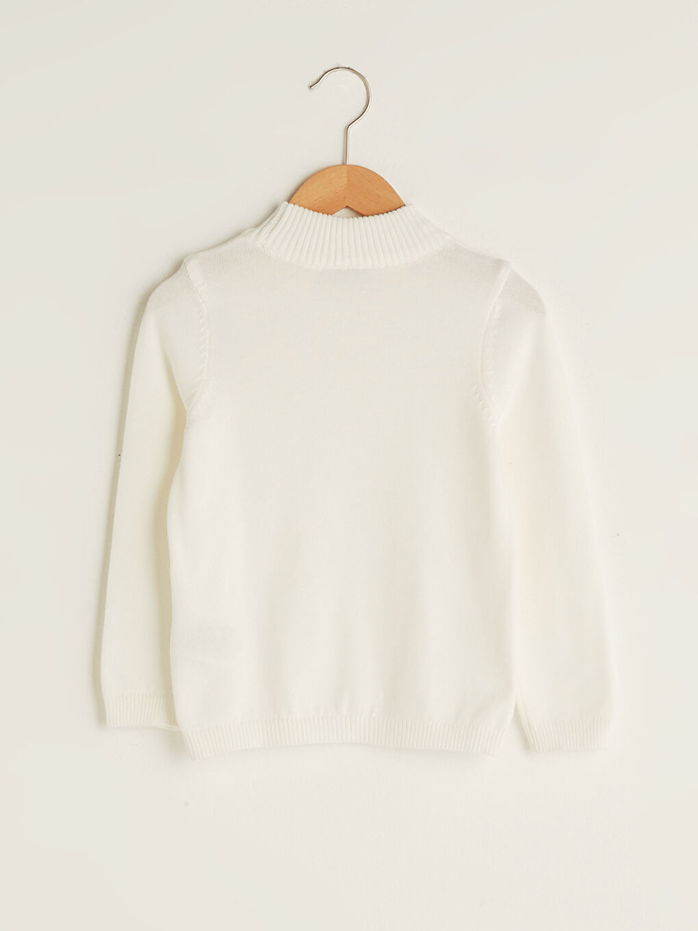 Half Turtleneck Long Sleeve Girl Thin Knitwear Sweater-1