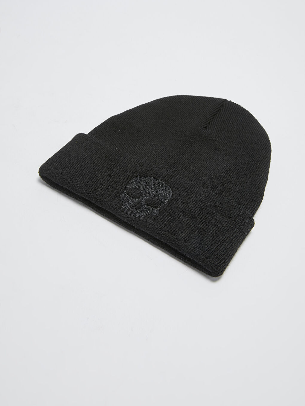 LCW ACCESSORIES Skull Embroidered Knitwear Men's Beret -W11305Z8-HUC