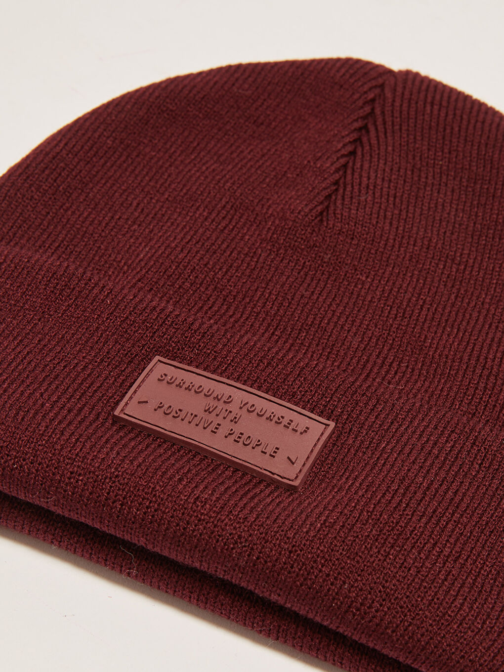 Label Printed Knitwear Men's Beret-2