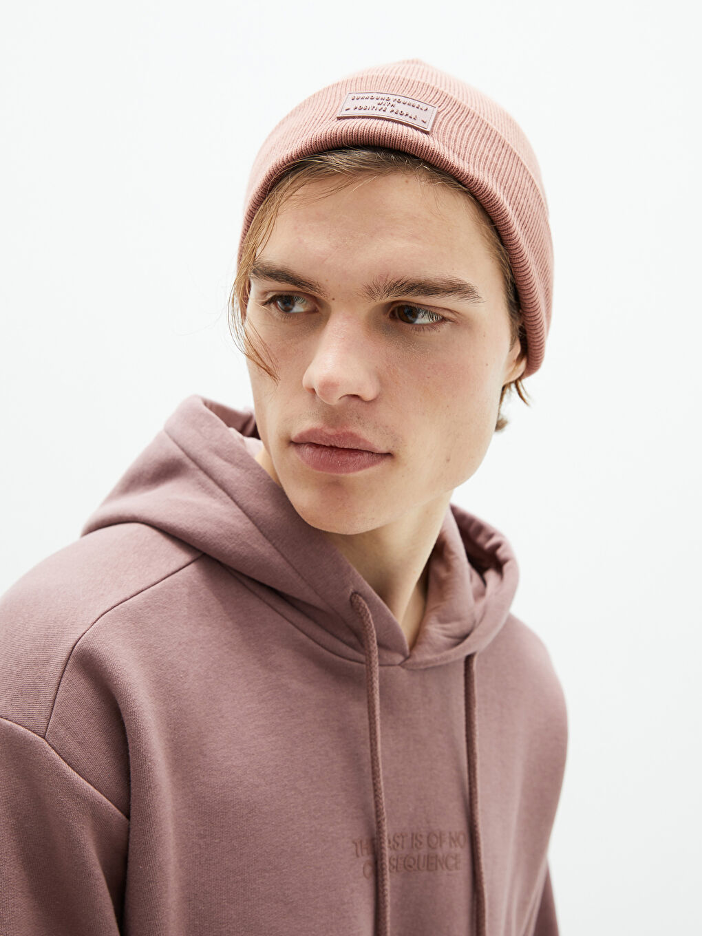 Label Printed Knitwear Men's Beret