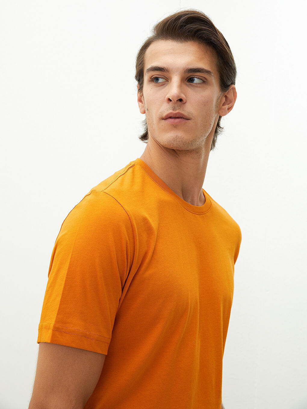 Crew Neck Short Sleeve Basic Men's T-shirt