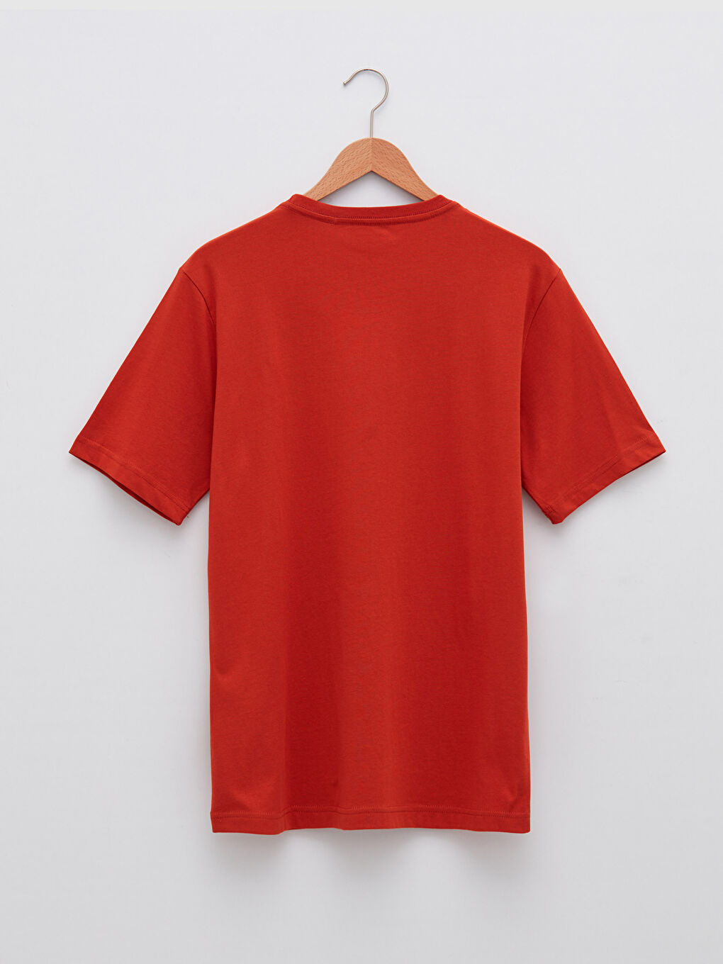 تيشيرت أساسي كم قصير بياقة دائرية للرجال-6