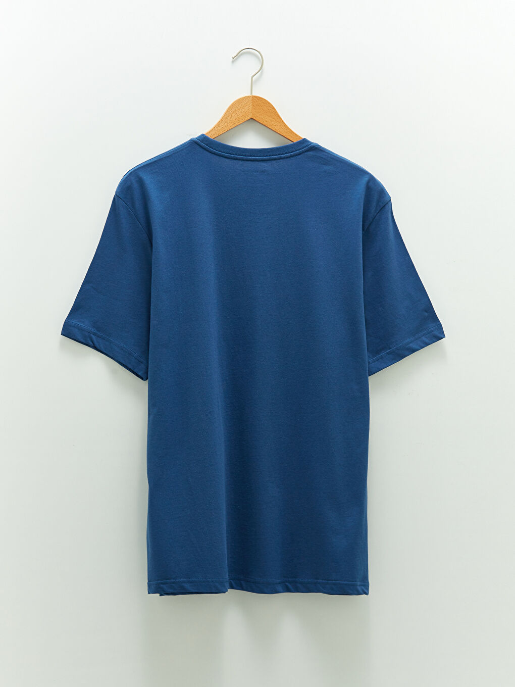 تيشيرت أساسي كم قصير بياقة دائرية للرجال-6