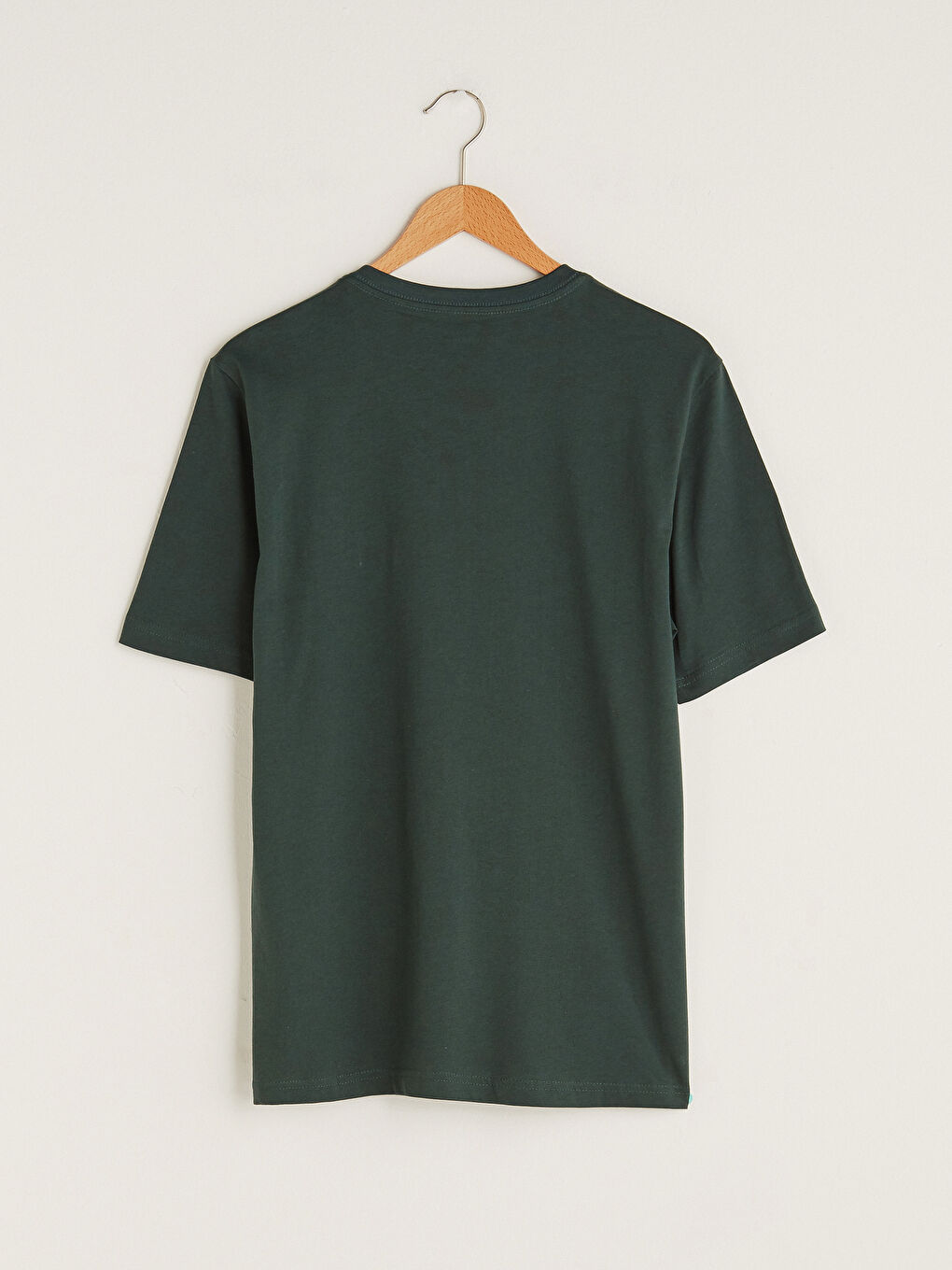 V Neck Short Sleeve Basic Cotton Men's T-shirt-1