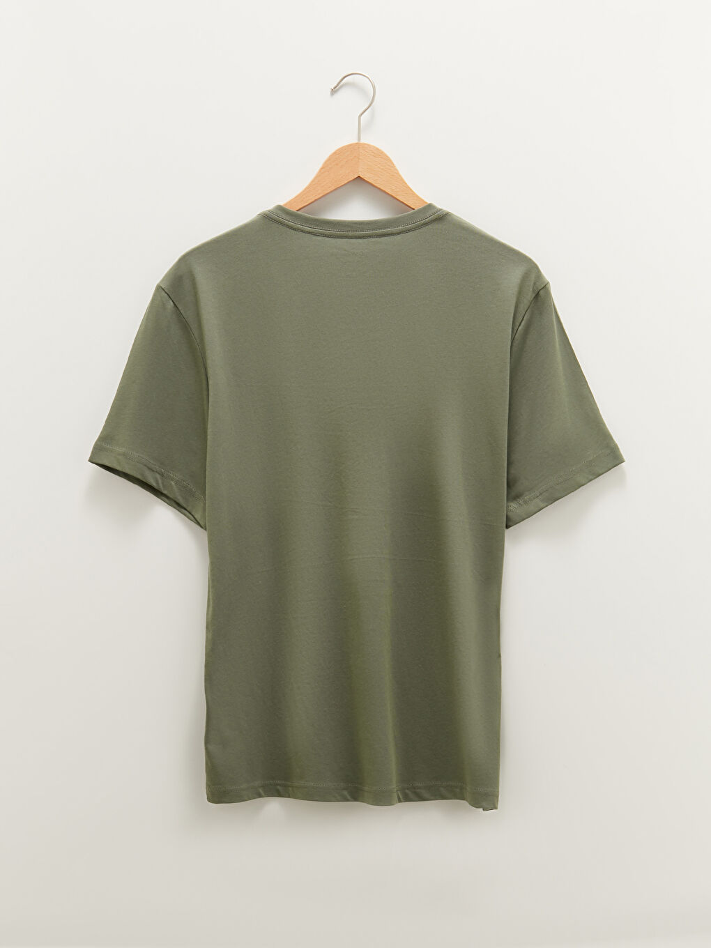 Базовая мужская футболка из хлопка с V-образным вырезом и короткими рукавами-7