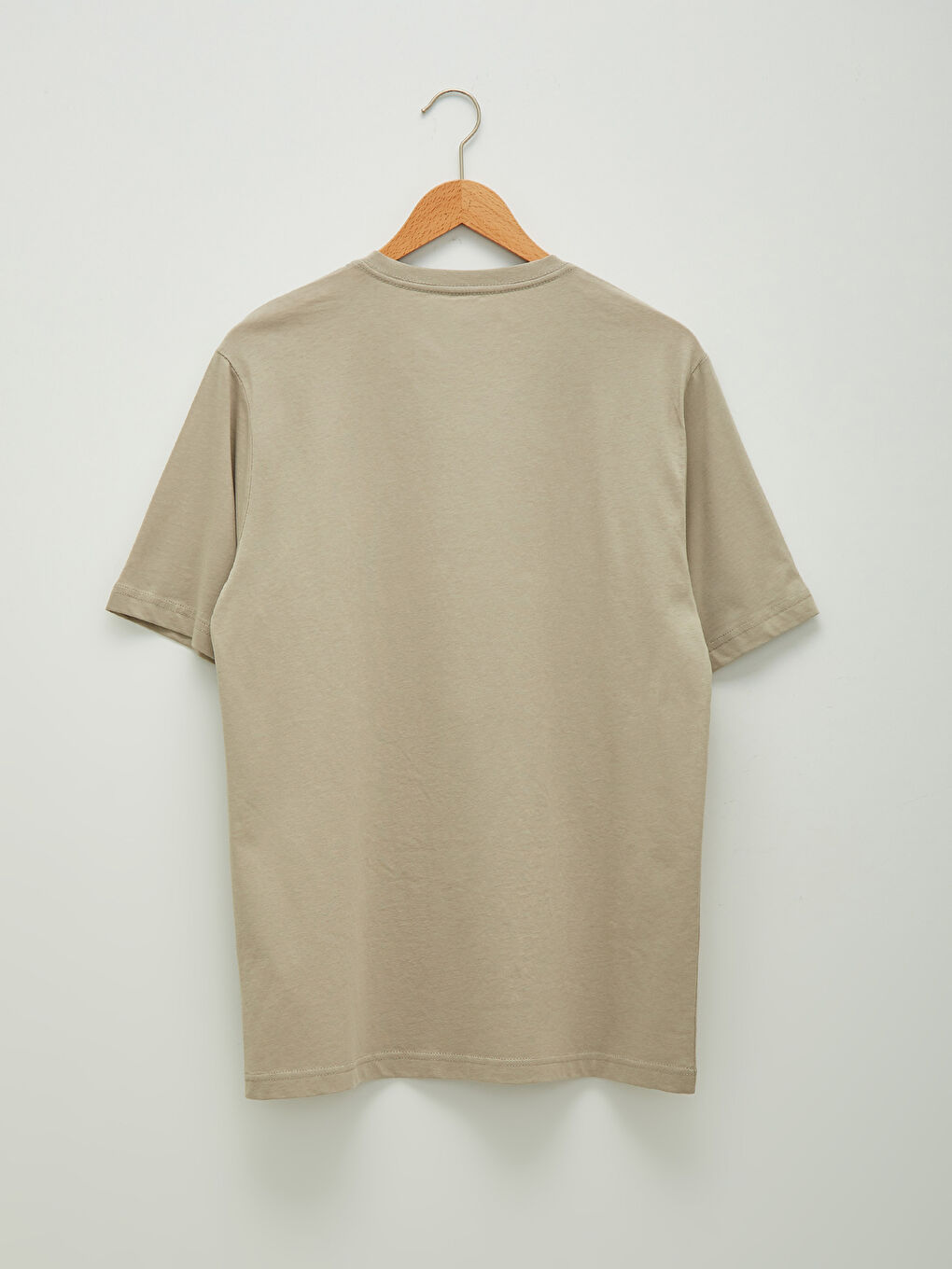 V Neck Short Sleeve Basic Cotton Men's T-shirt-6