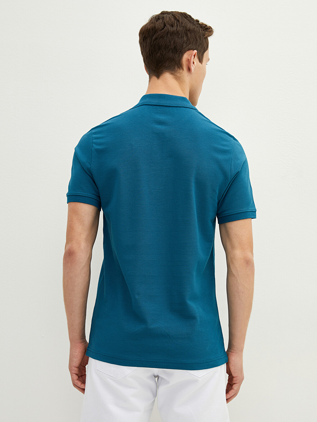 T-shirt Pique Me Jakë Polo Dhe Mëngë Të Shkurtra Për Burra-2