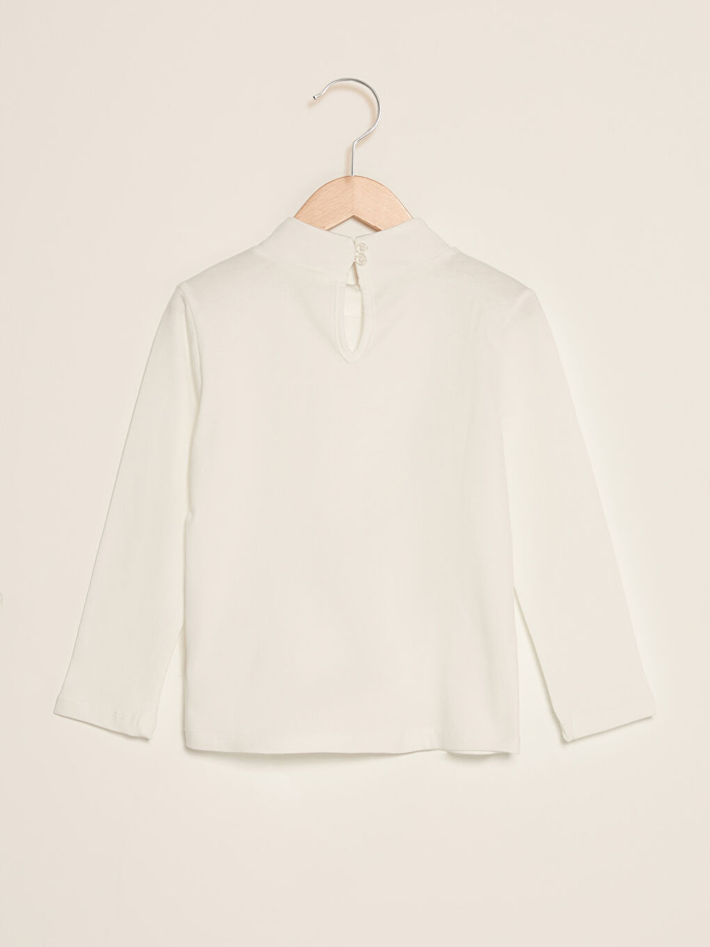 Мақтадан жасалған ұзын жеңді қыздарға арналған шілтерлі блузка-1