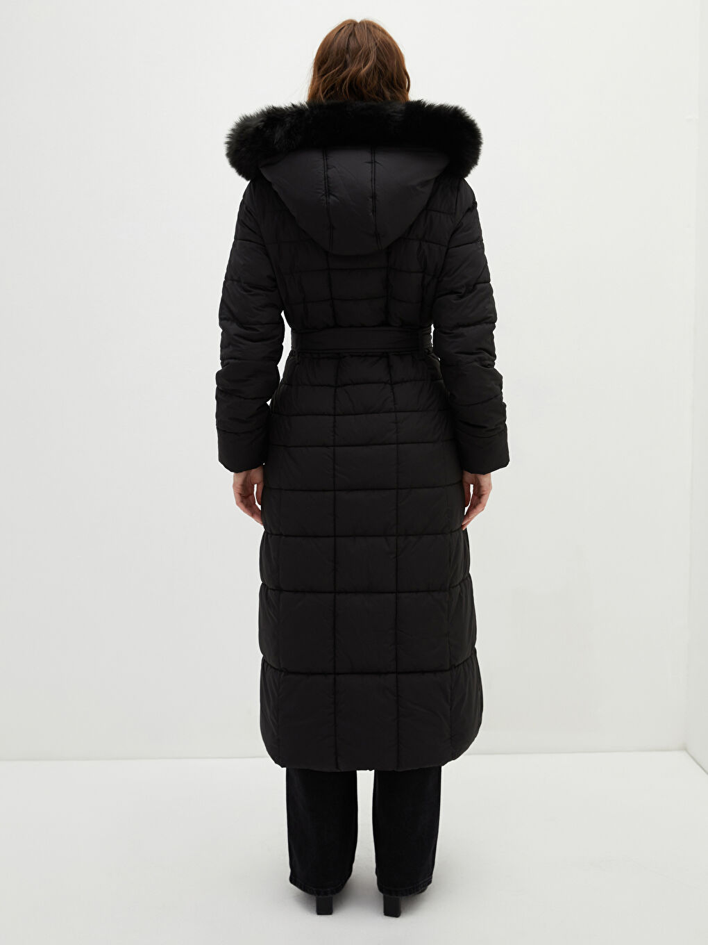 С капюшоном Стандарт С длинным рукавом Женский Пуховик-5