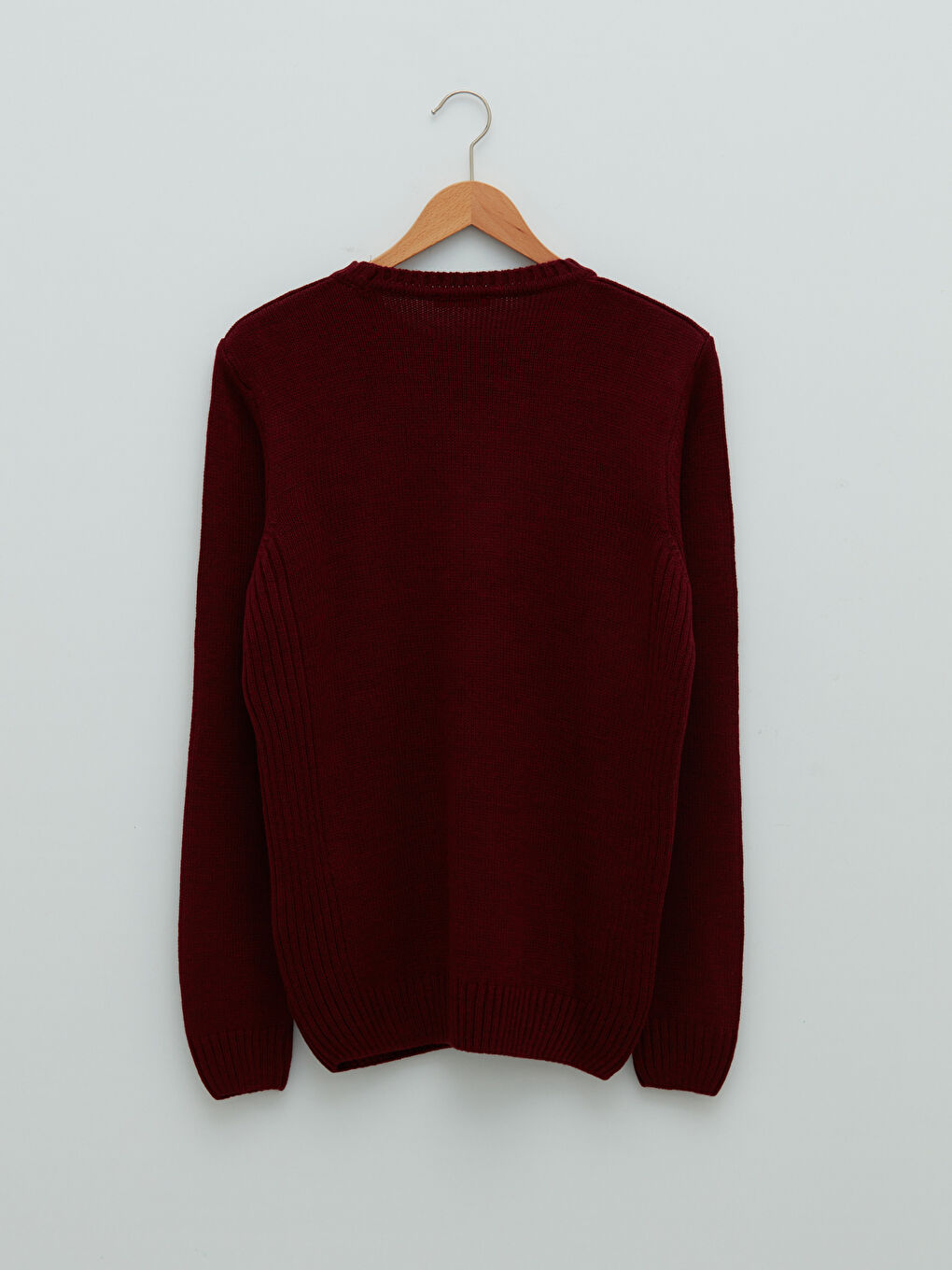 Crew Neck Long Sleeve Men's Tricot Sweater-7