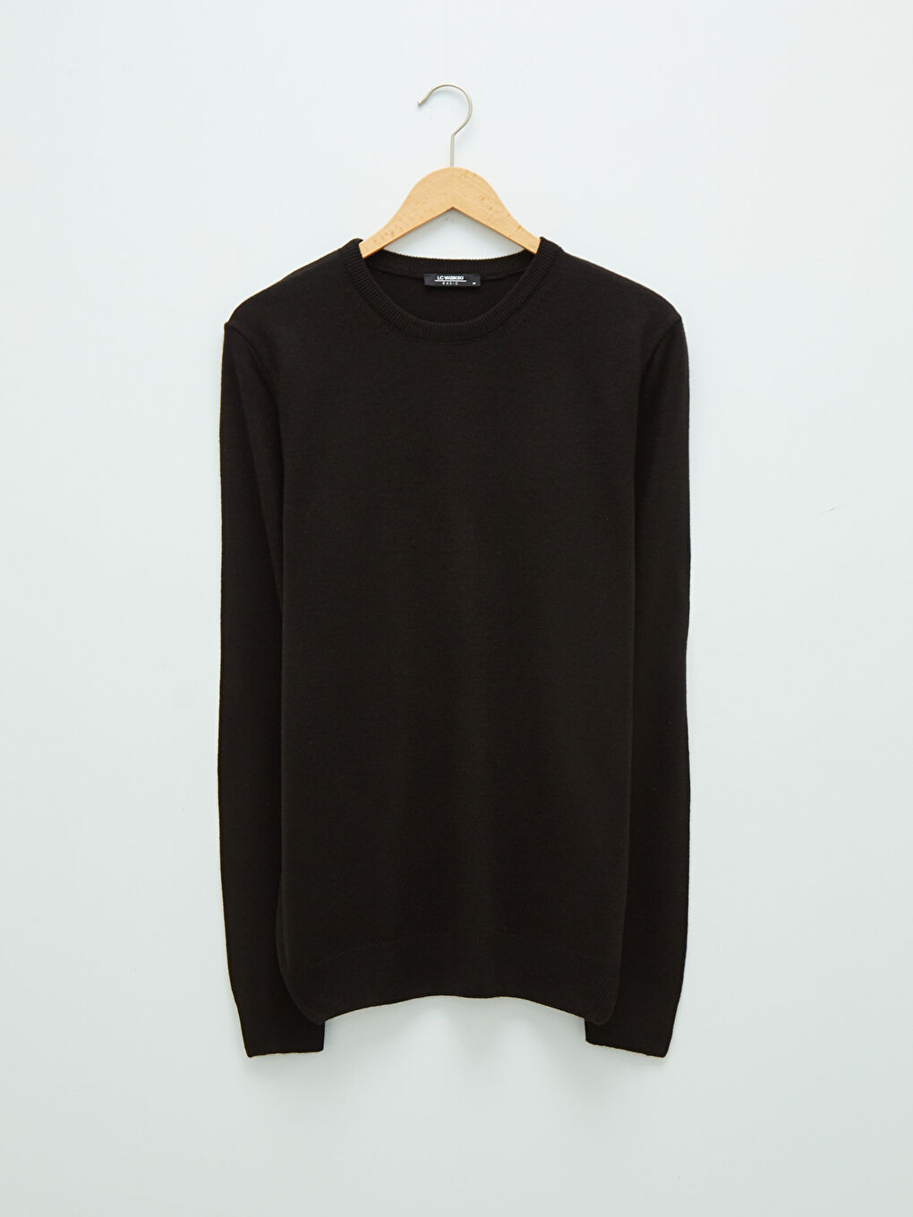 LCWAIKIKI Basic Rundhalsausschnitt Langarm Dünner Herren Strickpullover -W11437Z8-CVL