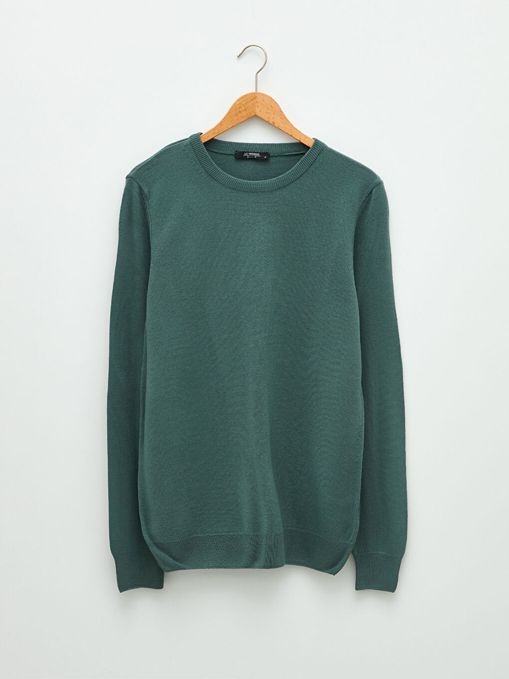 Светр чоловічий трикотажний тонкий з круглим вирізом та довгим рукавом-5