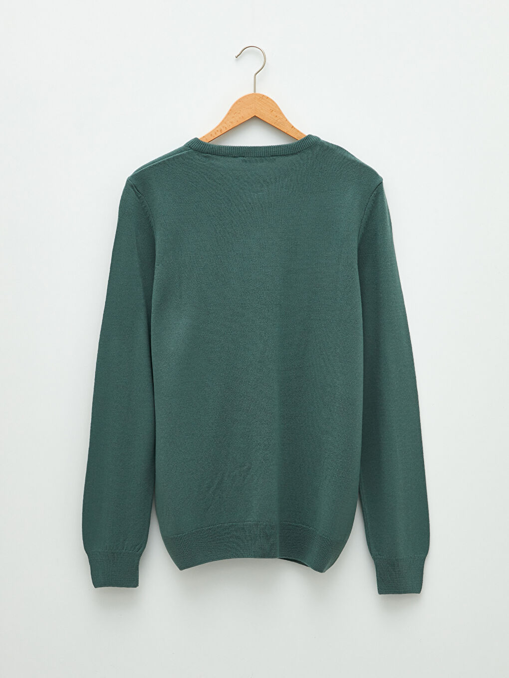 Светр чоловічий трикотажний тонкий з круглим вирізом та довгим рукавом-6