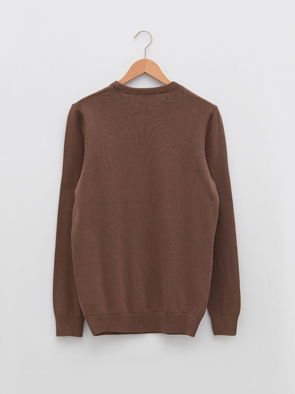 LCWAIKIKI Basic Crew Neck Long Sleeve Thin Men's Tricot Sweater -W11438Z8-CTC