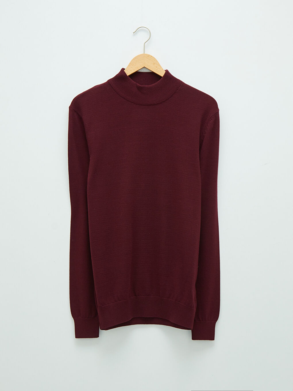 Half Turtleneck Long Sleeve Men's Knitwear Sweater-5