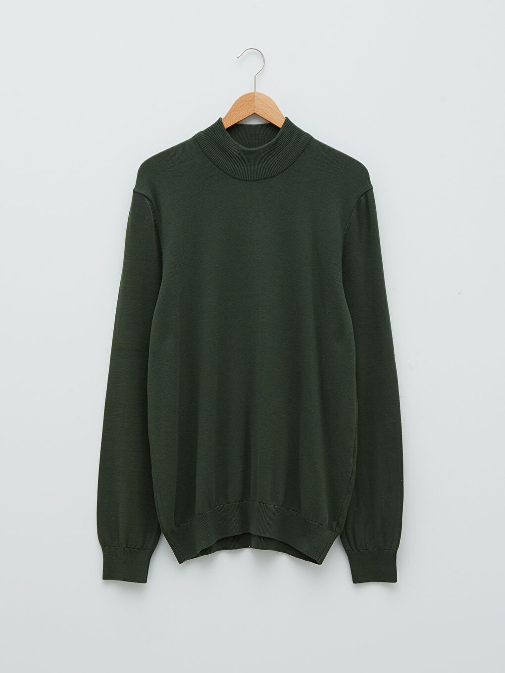 Half Turtleneck Long Sleeve Men's Knitwear Sweater-5