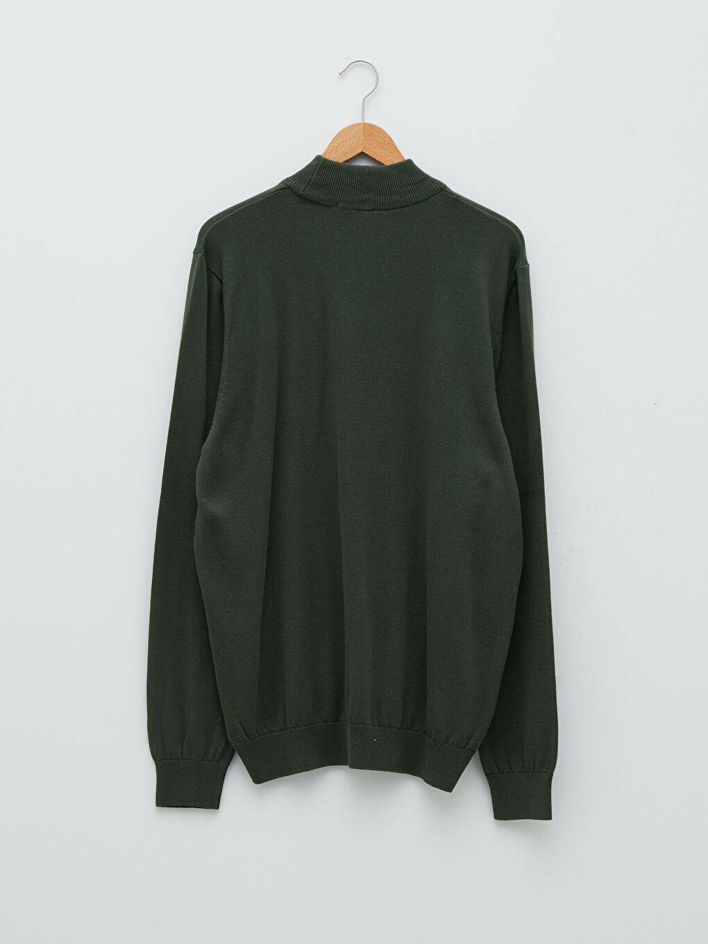 Half Turtleneck Long Sleeve Men's Knitwear Sweater-6