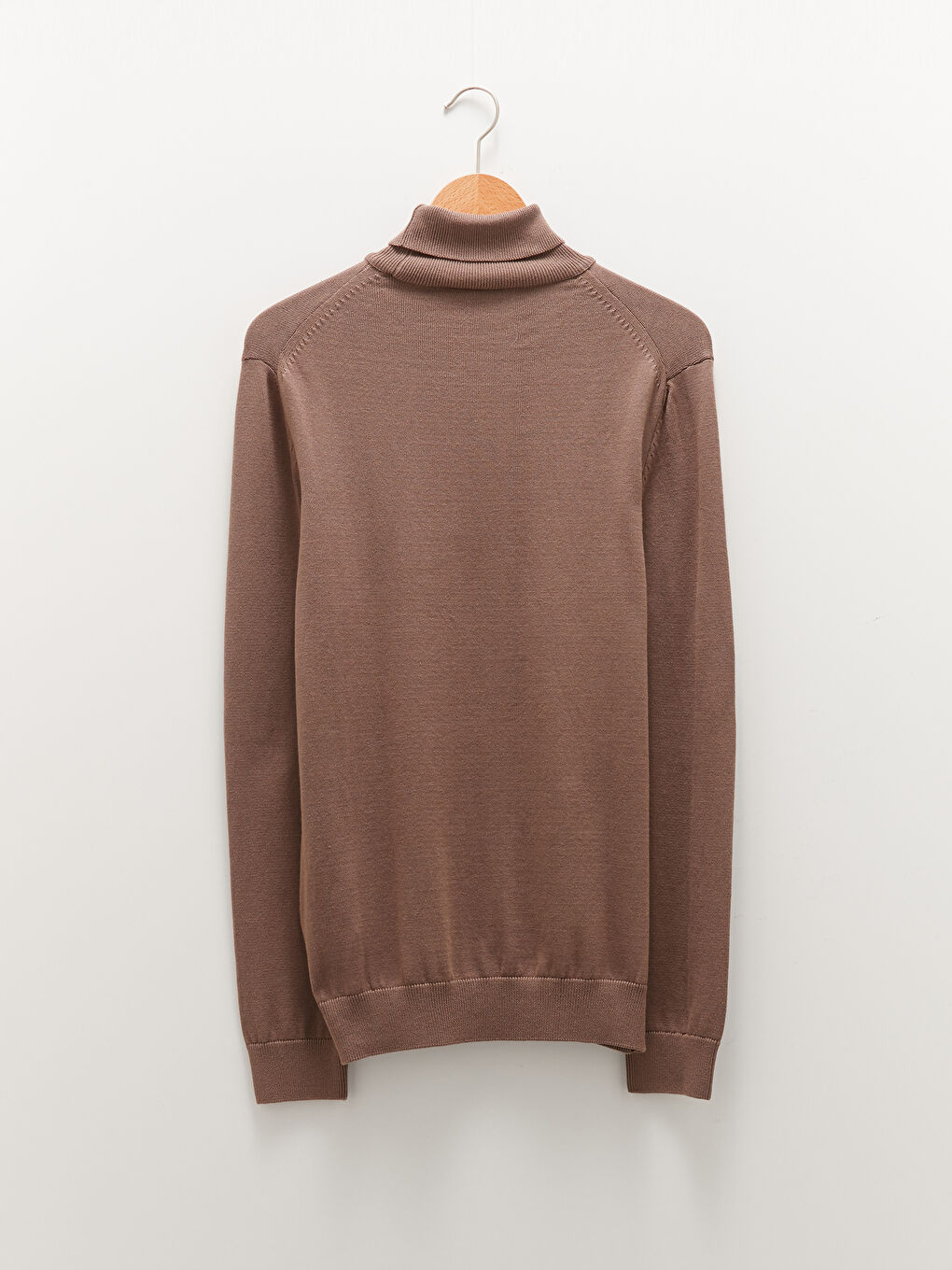 Turtleneck Long Sleeve Thin Men's Tricot Sweater-5