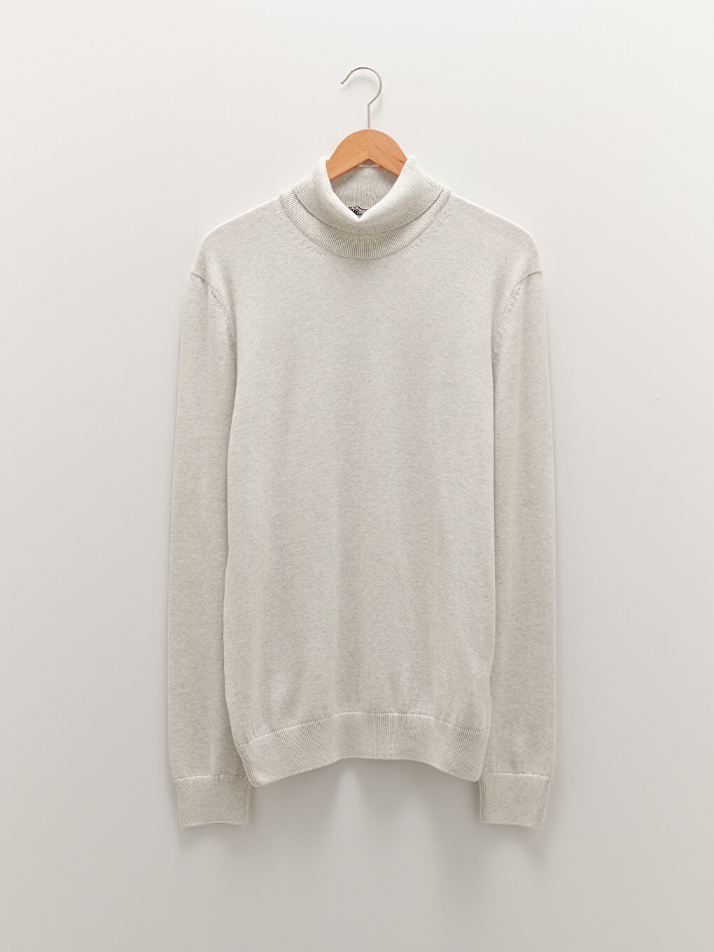 Turtleneck Long Sleeve Thin Men's Tricot Sweater-5