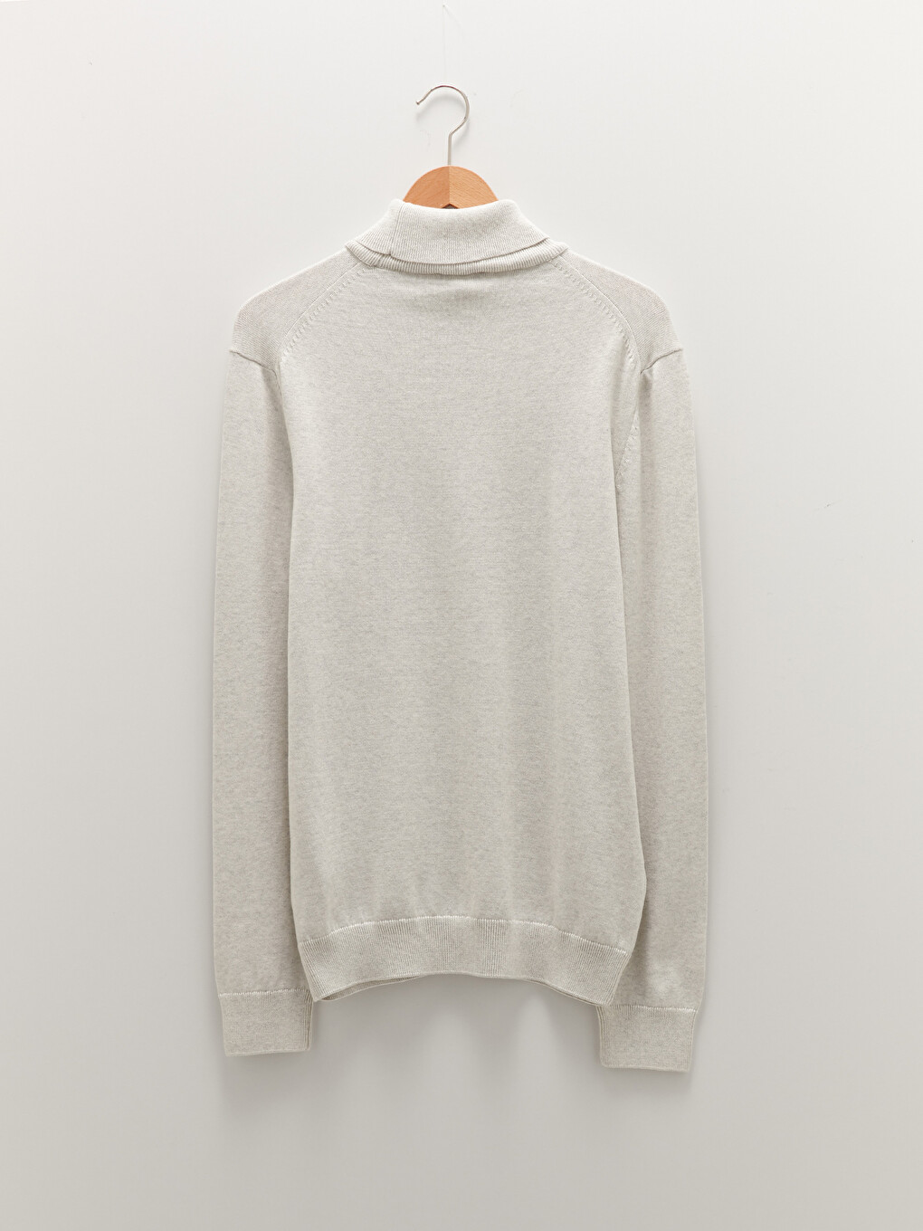 Turtleneck Long Sleeve Thin Men's Tricot Sweater-6