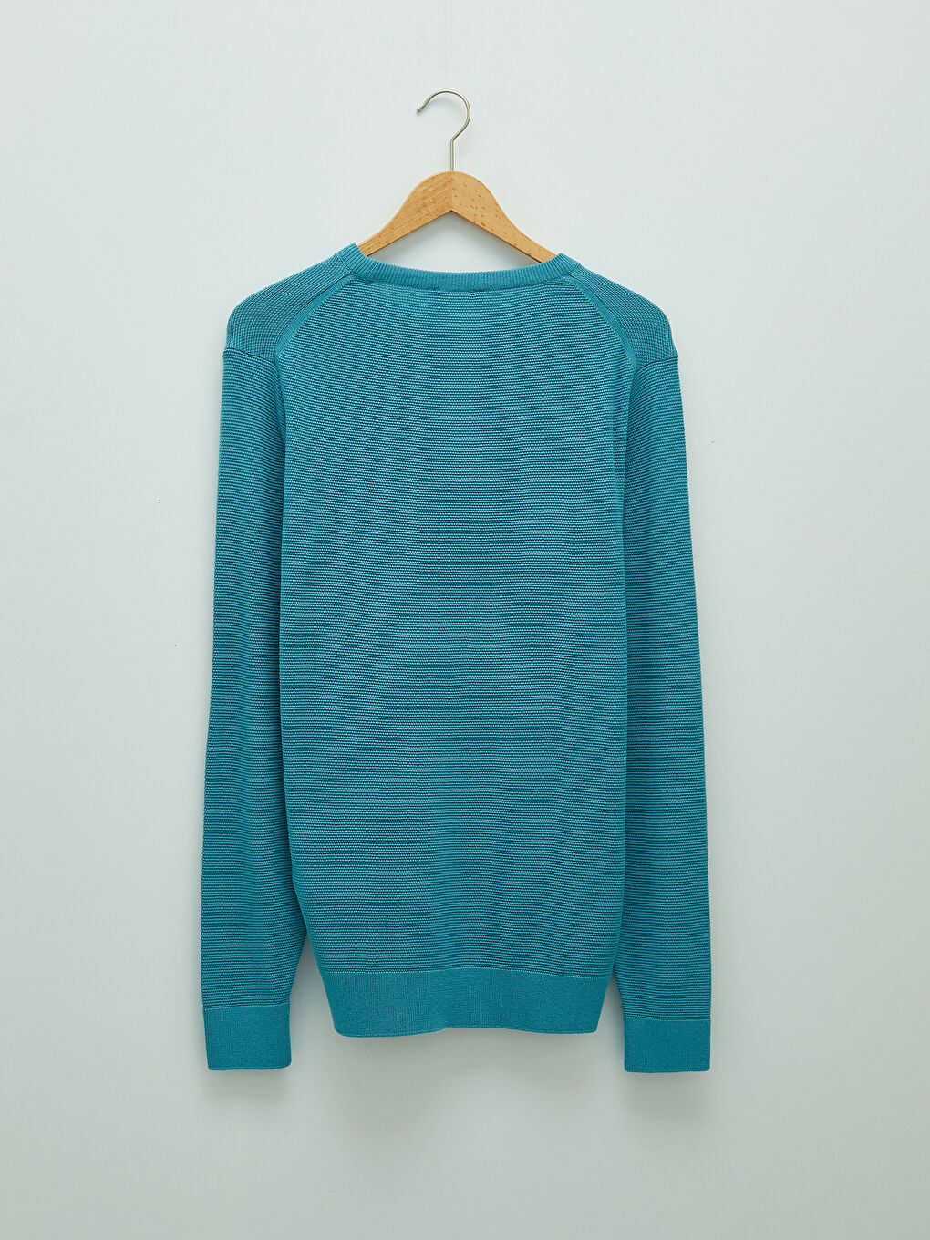 LCWAIKIKI Basic Crew Neck Long Sleeve Thin Men's Tricot Sweater -W11445Z8-DNT