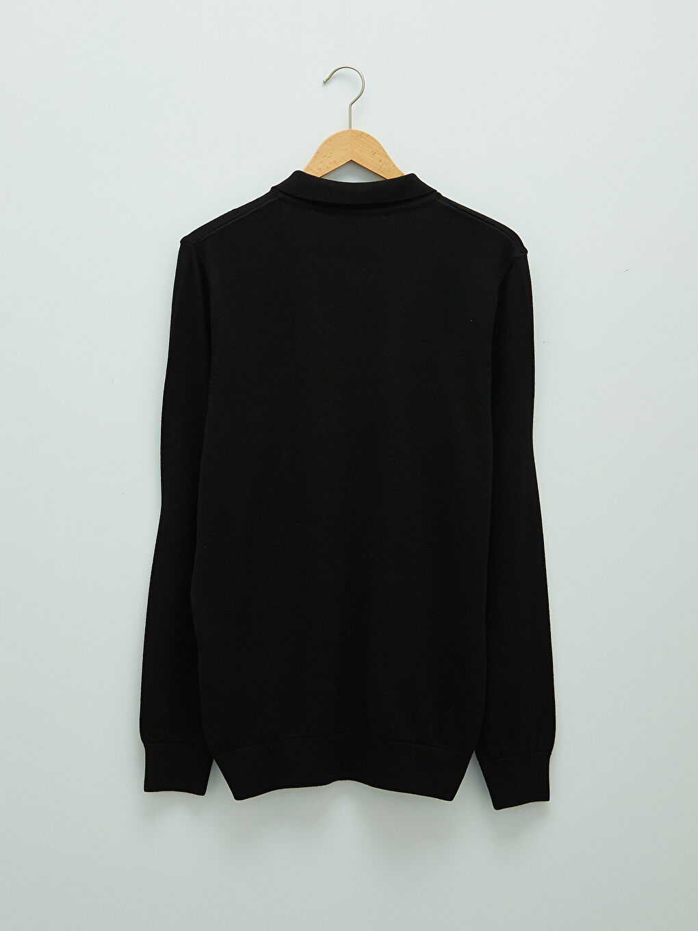 LCWAIKIKI Classic Polo Neck Long Sleeve Thin Men's Tricot Sweater -W11446Z8-CVL