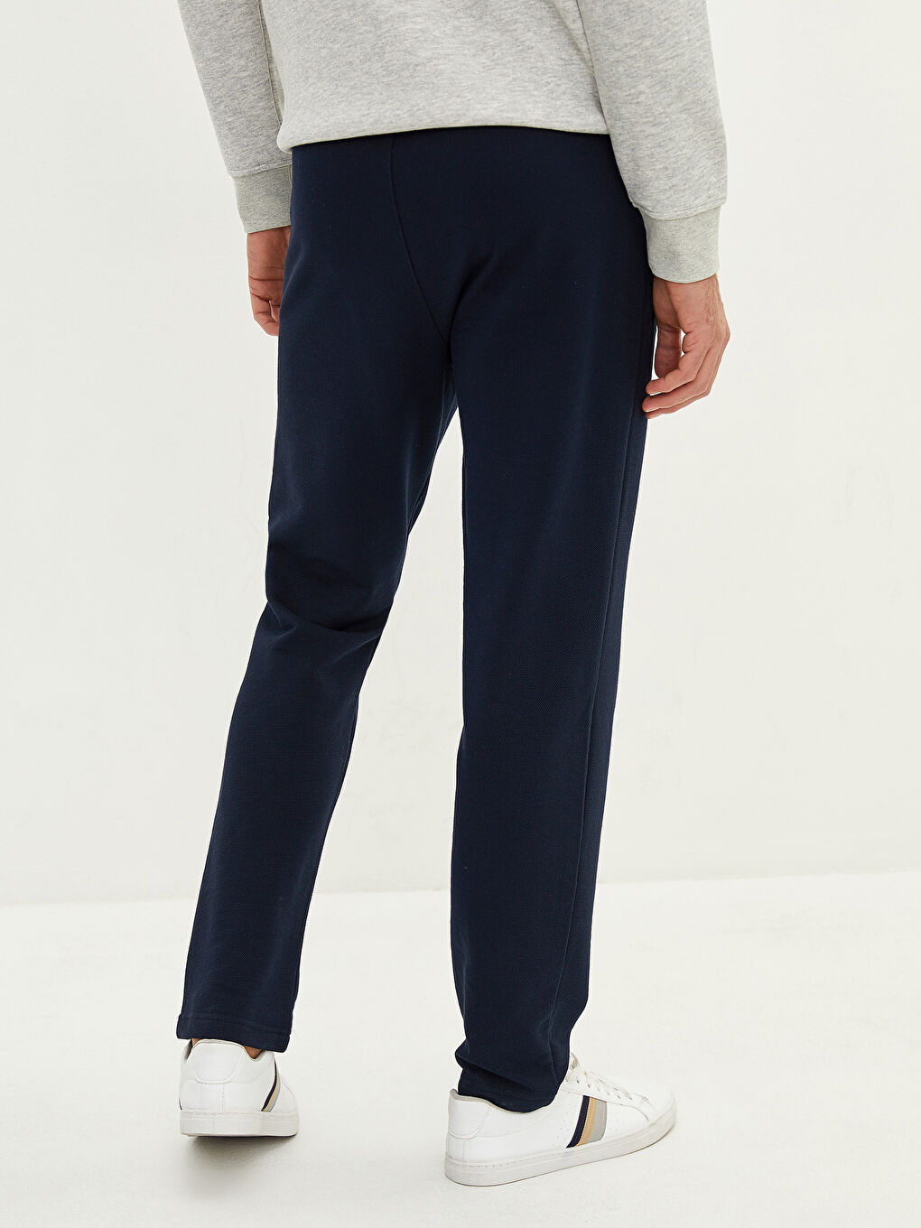 Lacivert Standart Kalıp Erkek Eşofman Altı-3