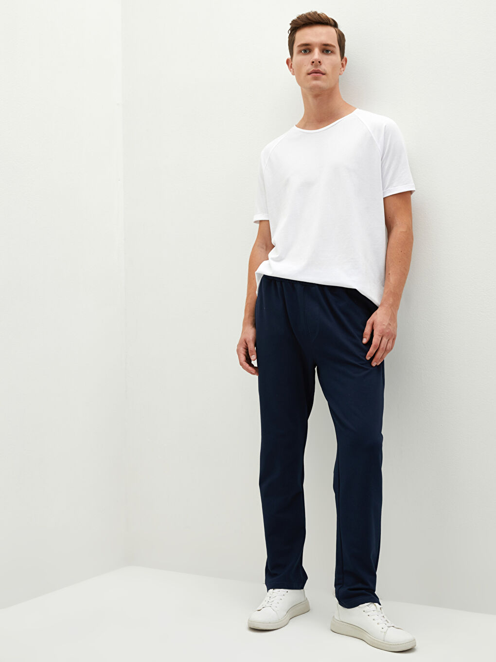 Lacivert Standart Kalıp Erkek Eşofman Altı