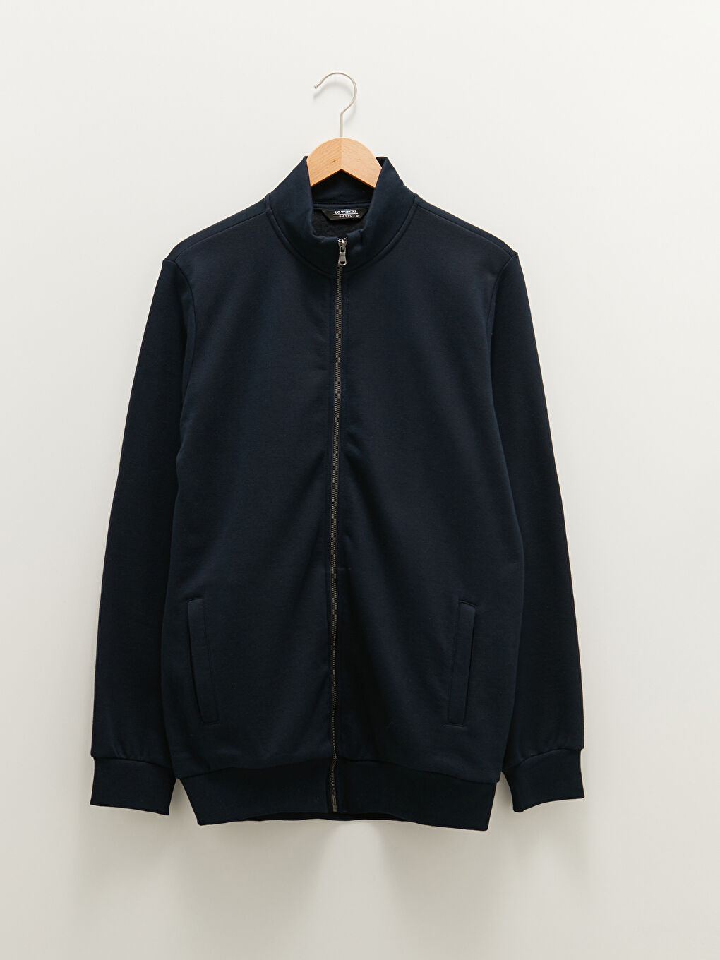 Sweat Zippé Épais Pour Hommes Coupe Confortable À Col Cheminée Et Manches Longues-6