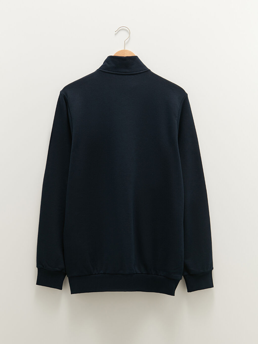 Sweat Zippé Épais Pour Hommes Coupe Confortable À Col Cheminée Et Manches Longues-7